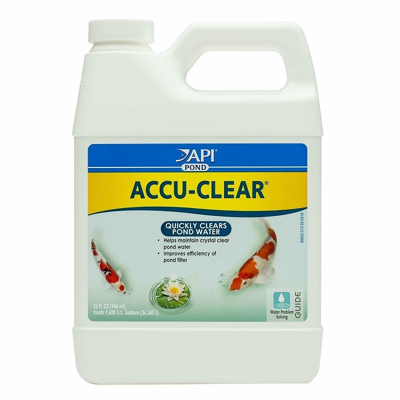 api pond accu-clear quickly clears pond water