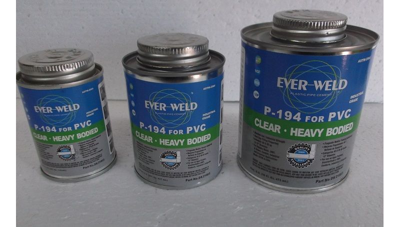 ever weld p-194 solvent weld glue, pipe cement