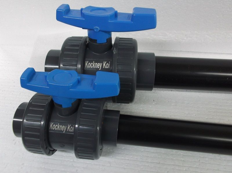 kockney koi waste d/u ball valves