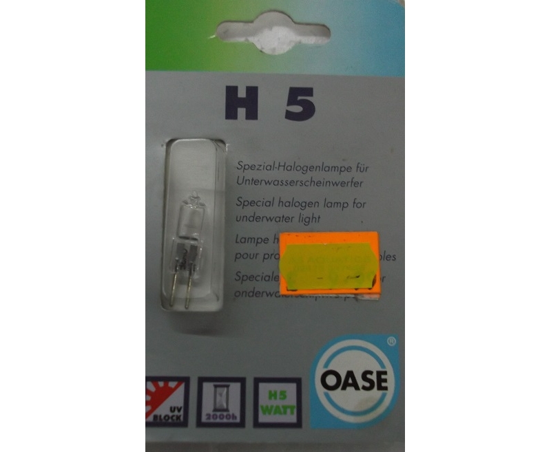 oase spare 5 watt halogen lamp for underwater lights 52662