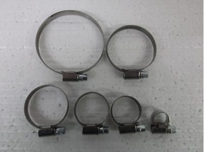 hose clips stainless steel, similar to jubilee clips