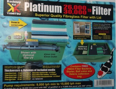 platinum 8000 grp pond filter by kockney koi